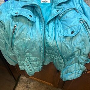Head Women's  Blue Quilted Ski Jacket